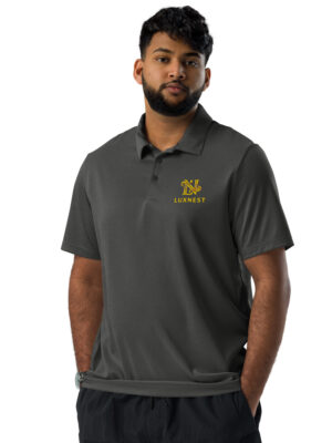 adidas space-dyed polo