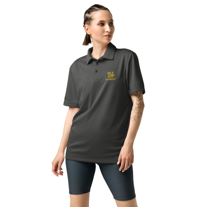 adidas space-dyed polo