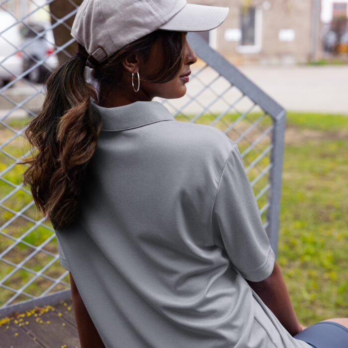 adidas space-dyed polo