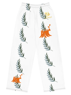 All-over print unisex wide-leg pants