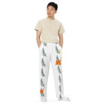 All-over print unisex wide-leg pants - Image 3