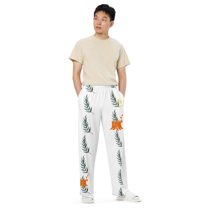 All-over print unisex wide-leg pants