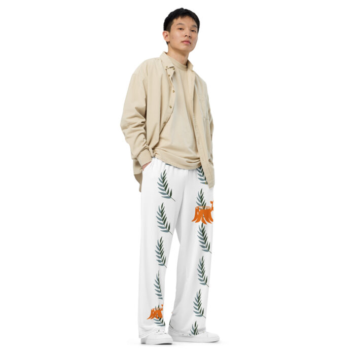 All-over print unisex wide-leg pants