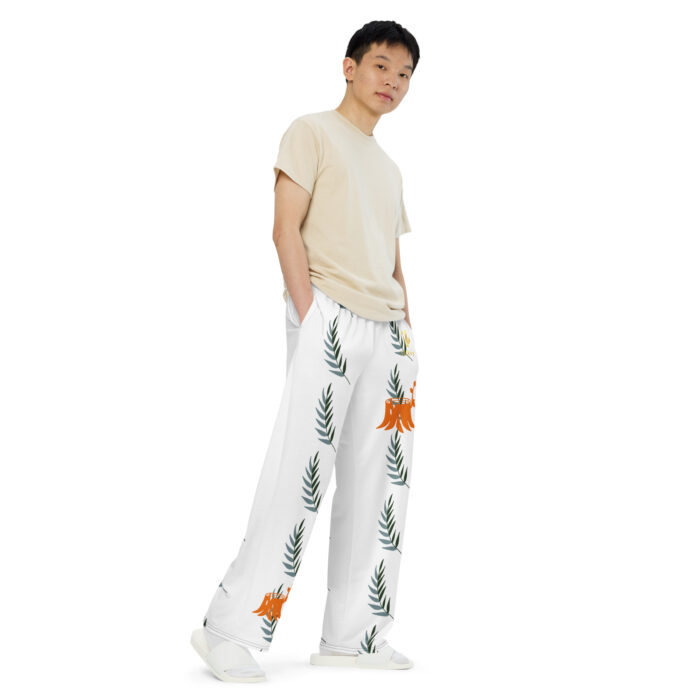 All-over print unisex wide-leg pants