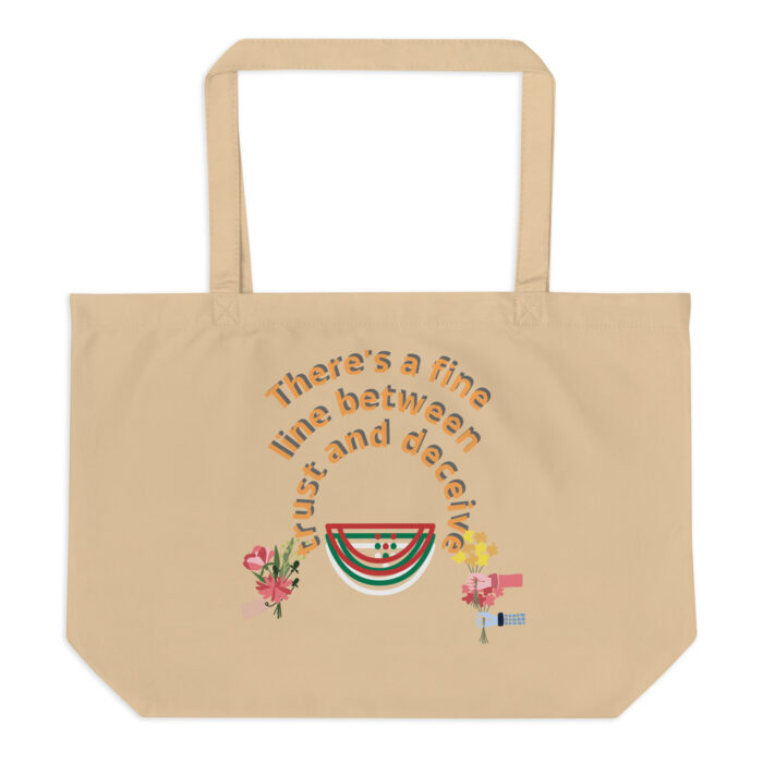 Large organic tote bag