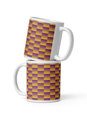 White glossy mug