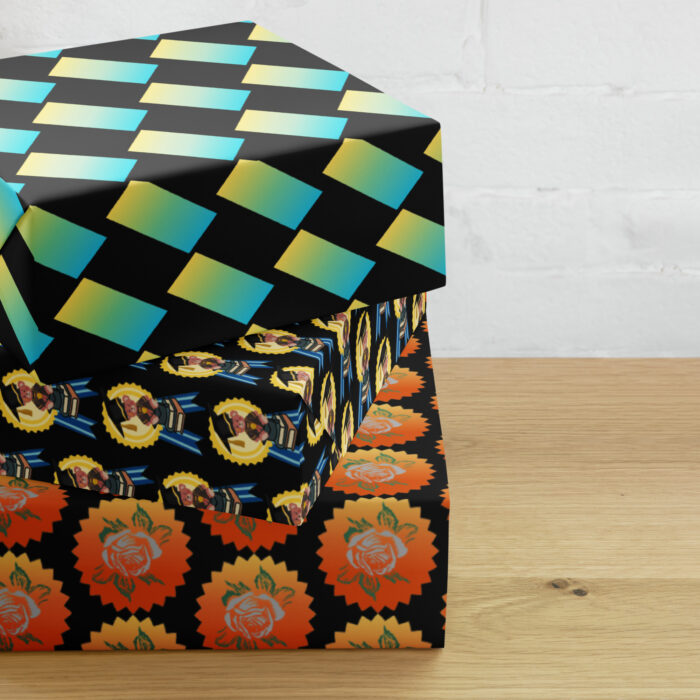 Wrapping paper sheets A set of 3